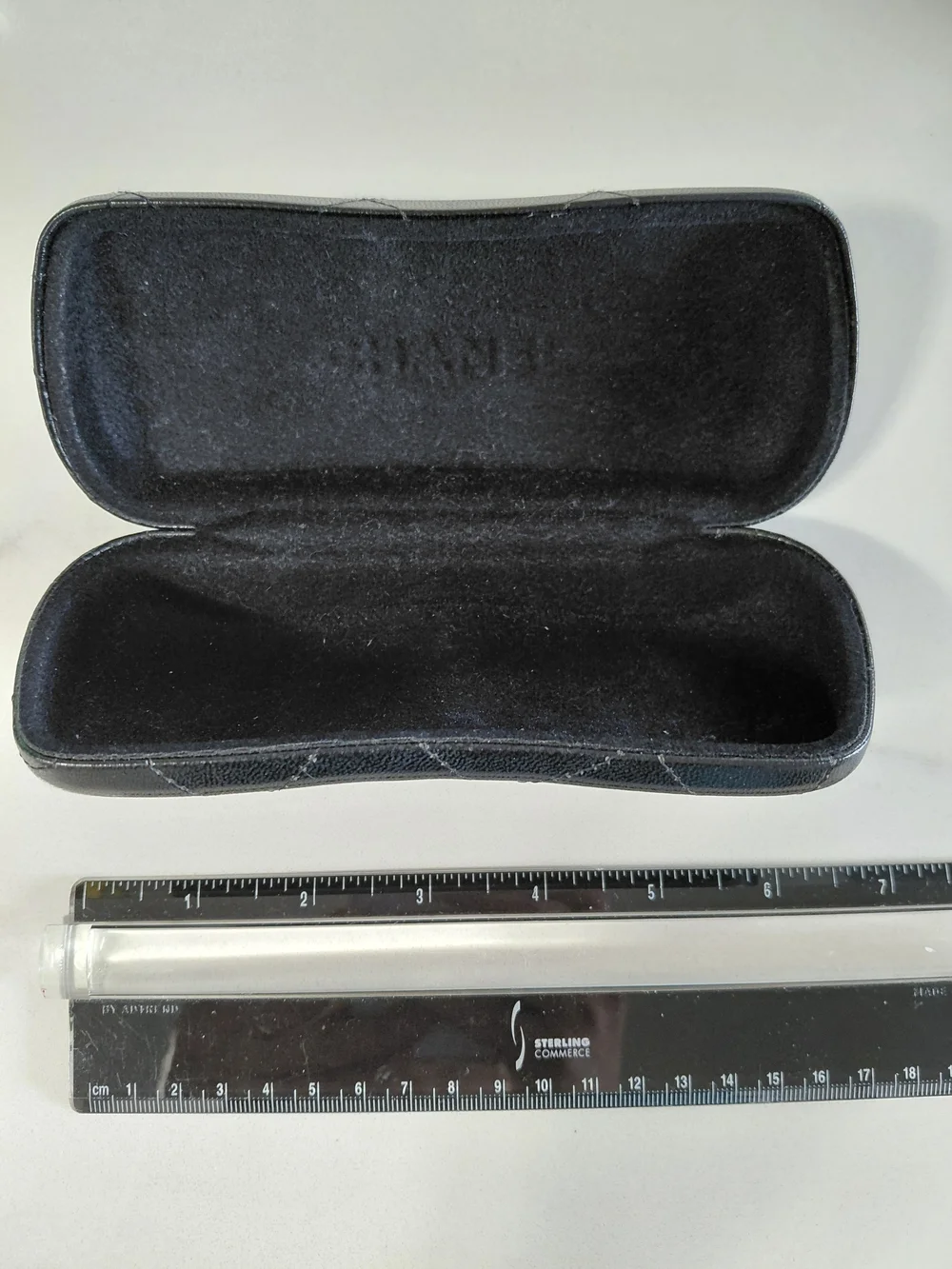 CHANEL Black Quilted Sunglasses Case